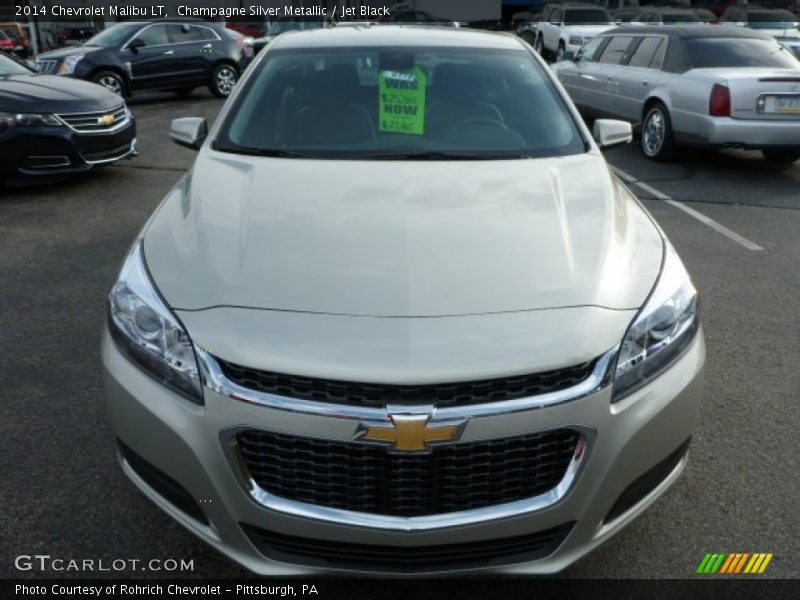 Champagne Silver Metallic / Jet Black 2014 Chevrolet Malibu LT