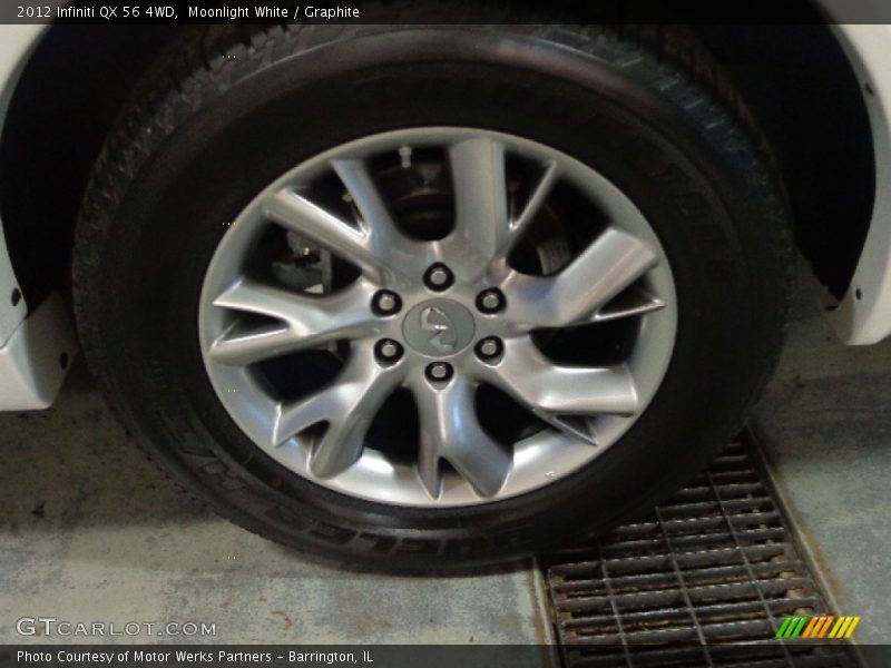 Moonlight White / Graphite 2012 Infiniti QX 56 4WD
