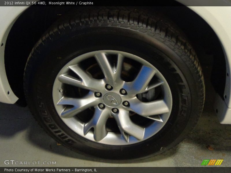Moonlight White / Graphite 2012 Infiniti QX 56 4WD