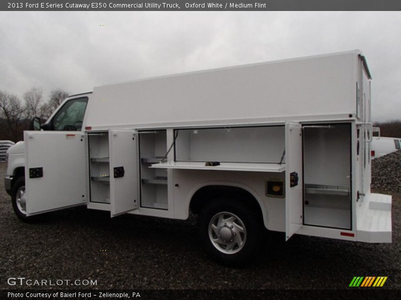 Oxford White / Medium Flint 2013 Ford E Series Cutaway E350 Commercial Utility Truck