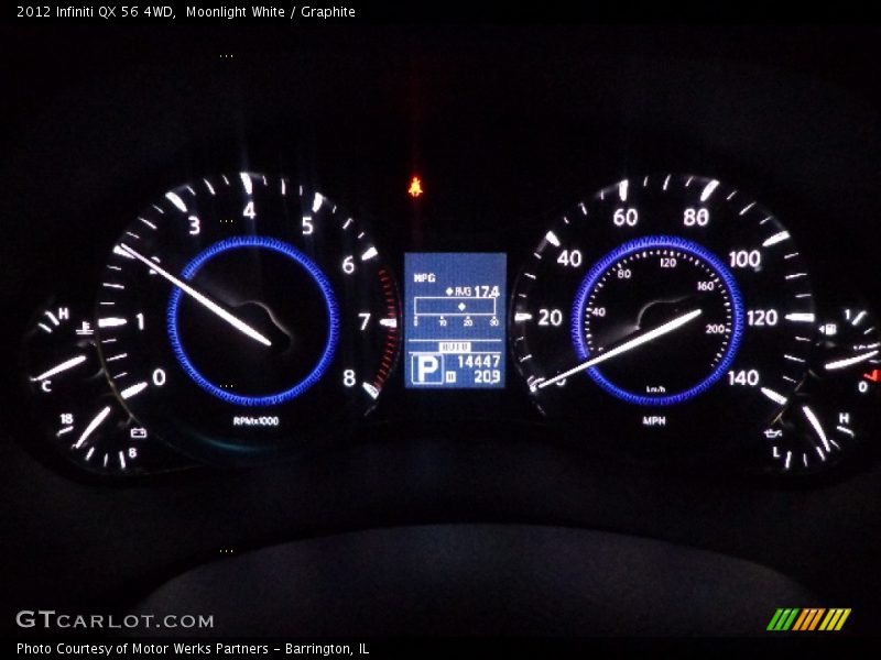 Moonlight White / Graphite 2012 Infiniti QX 56 4WD