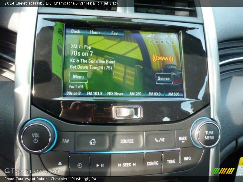 Champagne Silver Metallic / Jet Black 2014 Chevrolet Malibu LT