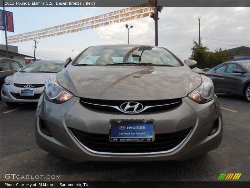 Desert Bronze / Beige 2012 Hyundai Elantra GLS