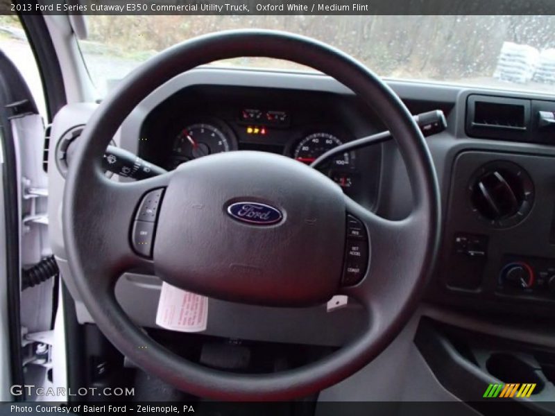 Oxford White / Medium Flint 2013 Ford E Series Cutaway E350 Commercial Utility Truck