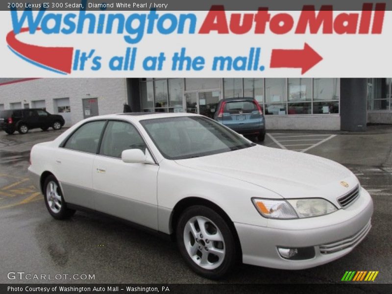 Diamond White Pearl / Ivory 2000 Lexus ES 300 Sedan