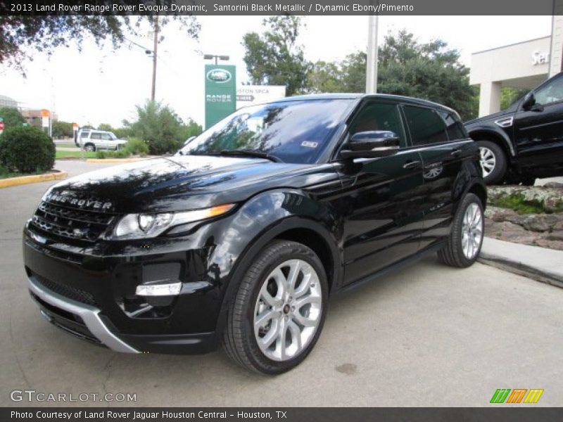 Santorini Black Metallic / Dynamic Ebony/Pimento 2013 Land Rover Range Rover Evoque Dynamic