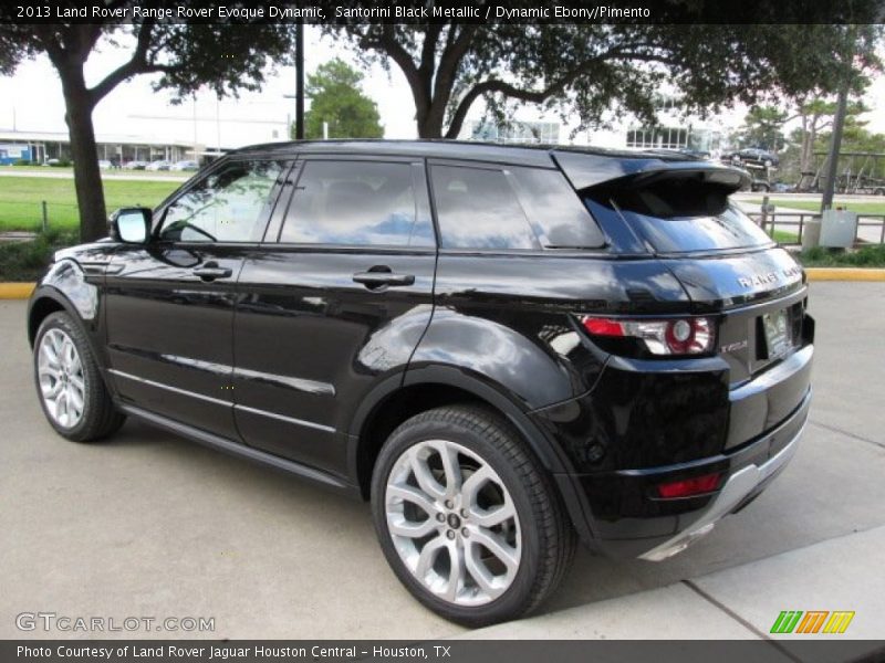 Santorini Black Metallic / Dynamic Ebony/Pimento 2013 Land Rover Range Rover Evoque Dynamic