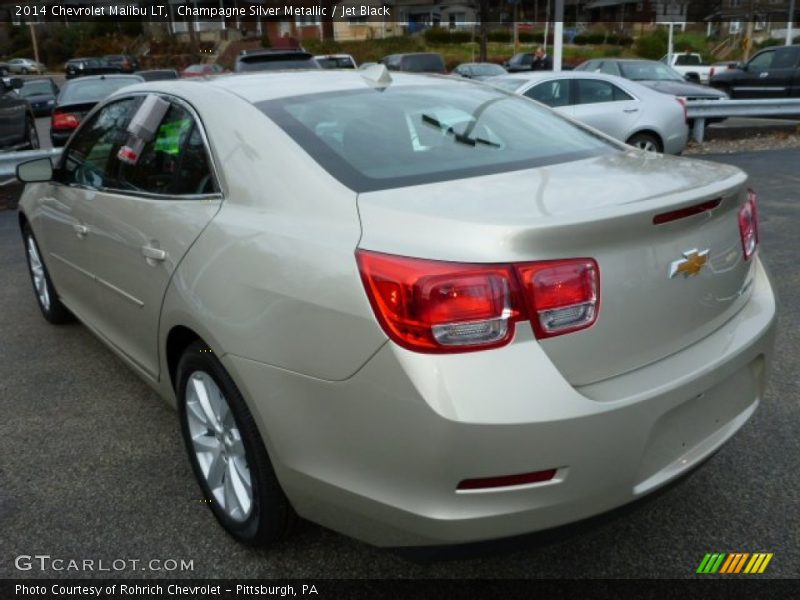 Champagne Silver Metallic / Jet Black 2014 Chevrolet Malibu LT