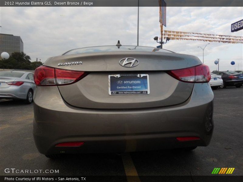 Desert Bronze / Beige 2012 Hyundai Elantra GLS