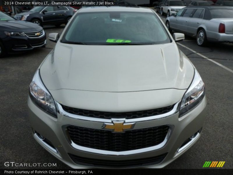 Champagne Silver Metallic / Jet Black 2014 Chevrolet Malibu LT