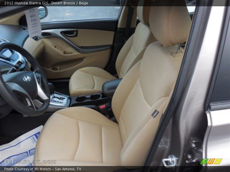 Desert Bronze / Beige 2012 Hyundai Elantra GLS