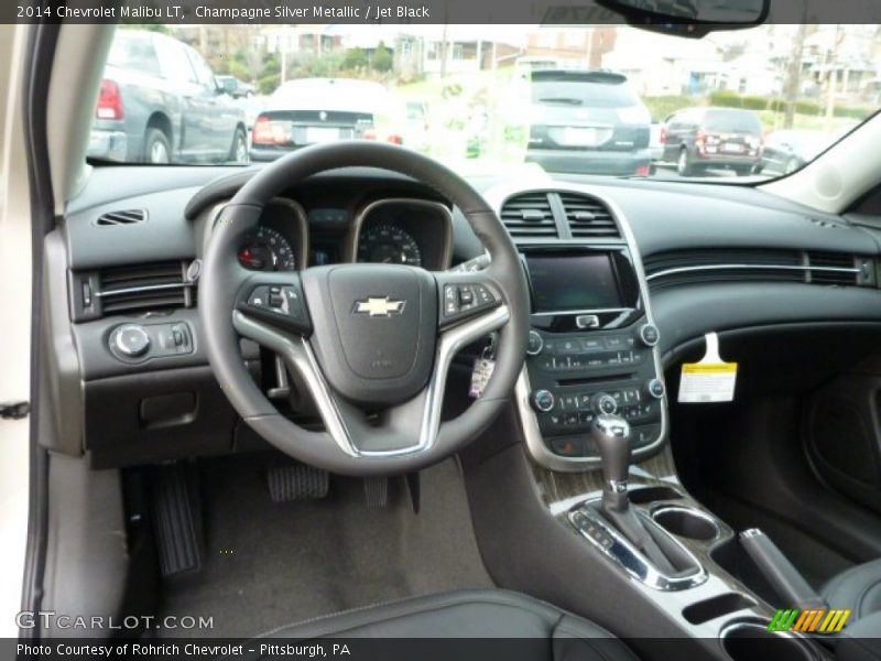 Champagne Silver Metallic / Jet Black 2014 Chevrolet Malibu LT