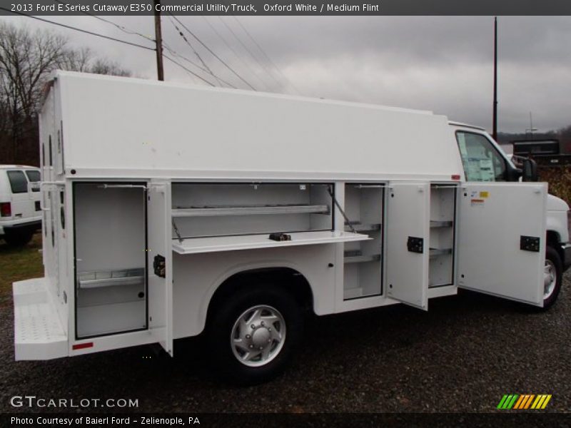 Oxford White / Medium Flint 2013 Ford E Series Cutaway E350 Commercial Utility Truck