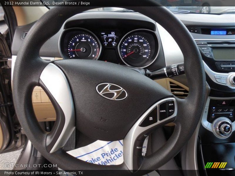 Desert Bronze / Beige 2012 Hyundai Elantra GLS