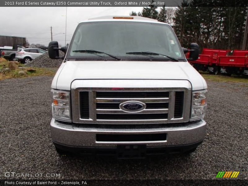 Oxford White / Medium Flint 2013 Ford E Series Cutaway E350 Commercial Utility Truck
