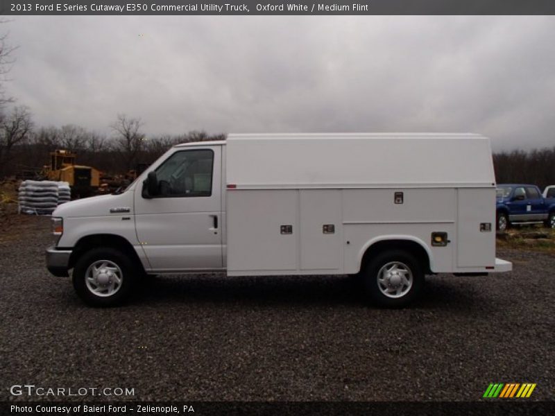 Oxford White / Medium Flint 2013 Ford E Series Cutaway E350 Commercial Utility Truck
