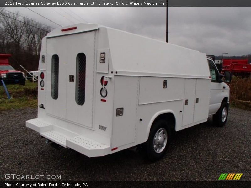 Oxford White / Medium Flint 2013 Ford E Series Cutaway E350 Commercial Utility Truck