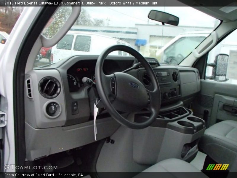 Oxford White / Medium Flint 2013 Ford E Series Cutaway E350 Commercial Utility Truck