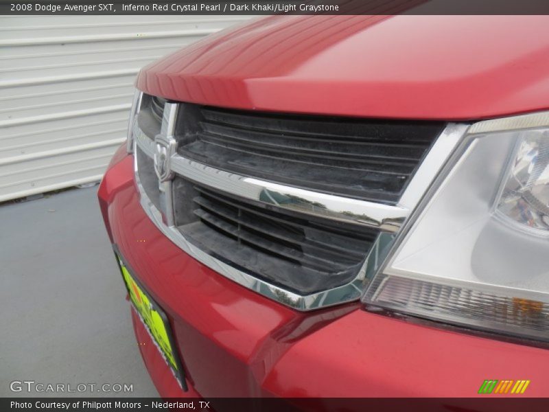 Inferno Red Crystal Pearl / Dark Khaki/Light Graystone 2008 Dodge Avenger SXT