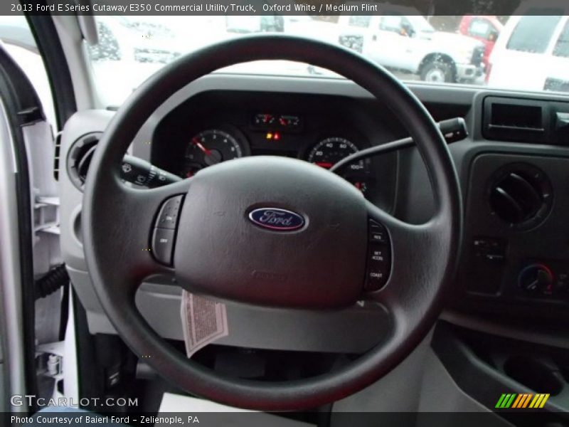 Oxford White / Medium Flint 2013 Ford E Series Cutaway E350 Commercial Utility Truck