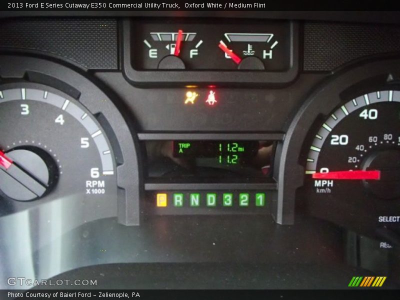 Oxford White / Medium Flint 2013 Ford E Series Cutaway E350 Commercial Utility Truck