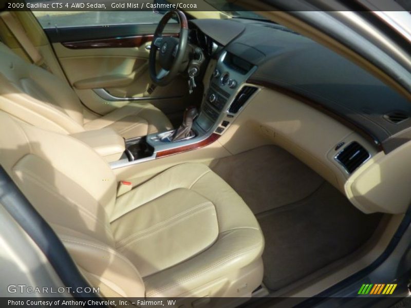 Gold Mist / Cashmere/Cocoa 2009 Cadillac CTS 4 AWD Sedan