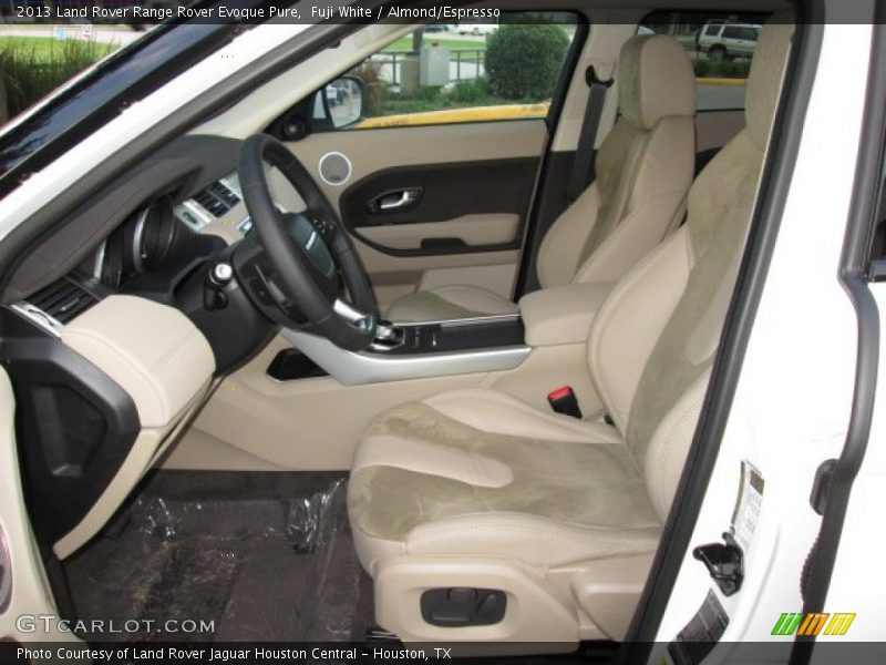 Front Seat of 2013 Range Rover Evoque Pure