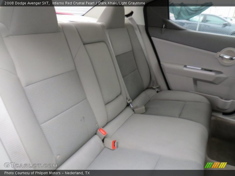 Inferno Red Crystal Pearl / Dark Khaki/Light Graystone 2008 Dodge Avenger SXT