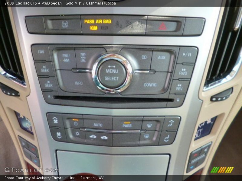 Gold Mist / Cashmere/Cocoa 2009 Cadillac CTS 4 AWD Sedan