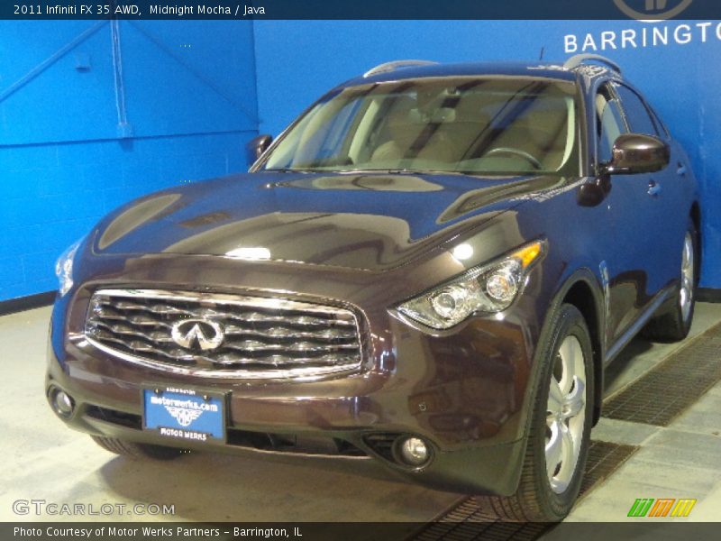 Midnight Mocha / Java 2011 Infiniti FX 35 AWD