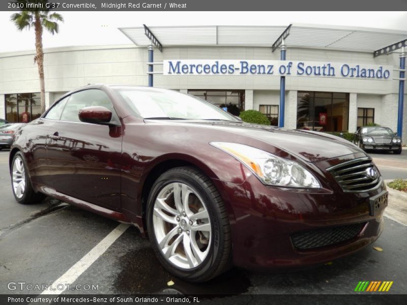 Midnight Red Garnet / Wheat 2010 Infiniti G 37 Convertible