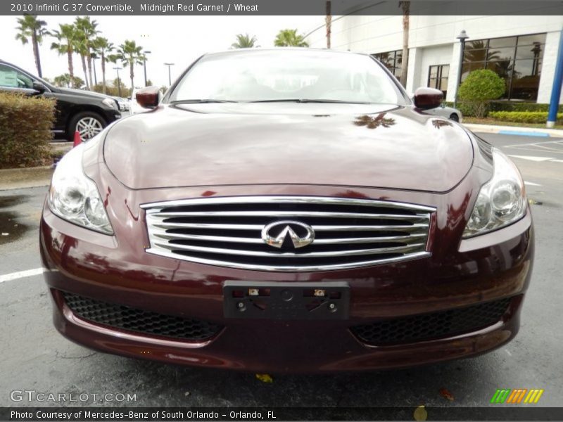 Midnight Red Garnet / Wheat 2010 Infiniti G 37 Convertible