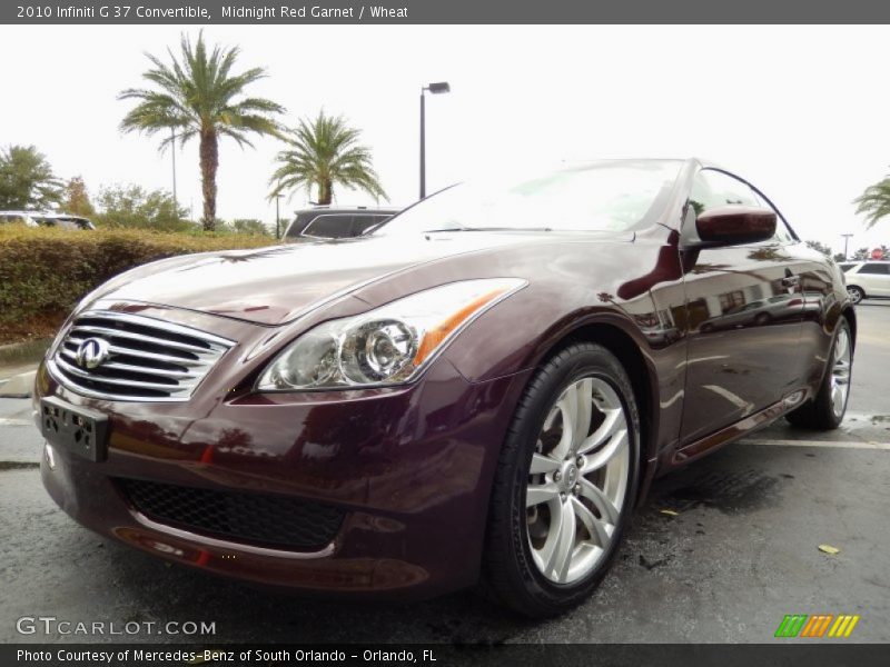 Midnight Red Garnet / Wheat 2010 Infiniti G 37 Convertible