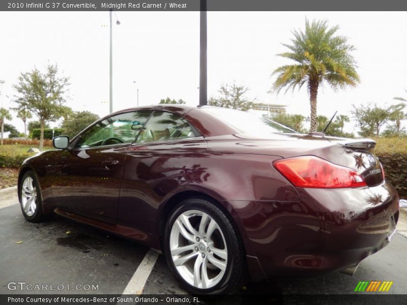 Midnight Red Garnet / Wheat 2010 Infiniti G 37 Convertible