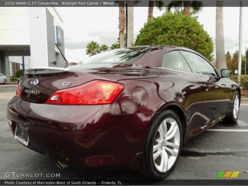 Midnight Red Garnet / Wheat 2010 Infiniti G 37 Convertible