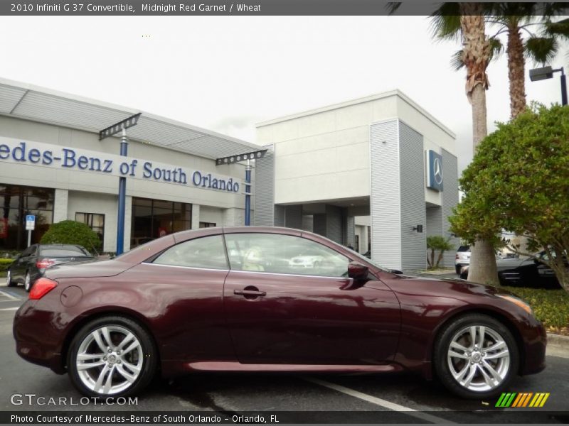 Midnight Red Garnet / Wheat 2010 Infiniti G 37 Convertible