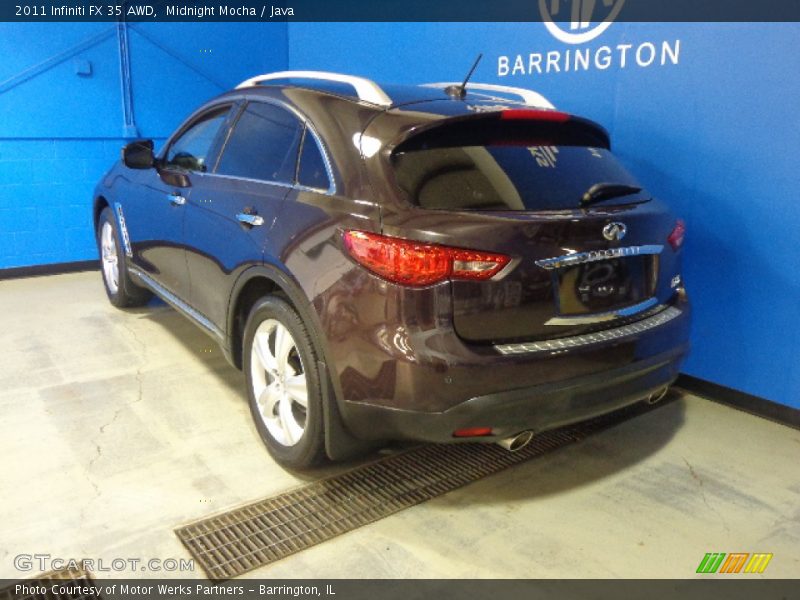 Midnight Mocha / Java 2011 Infiniti FX 35 AWD