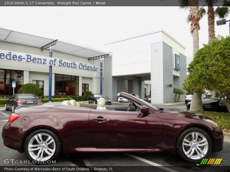 Midnight Red Garnet / Wheat 2010 Infiniti G 37 Convertible