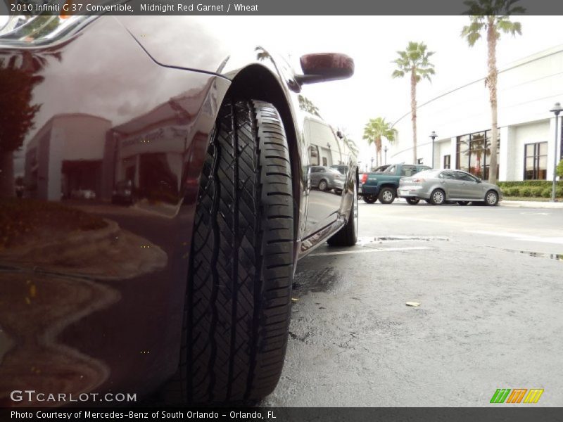 Midnight Red Garnet / Wheat 2010 Infiniti G 37 Convertible