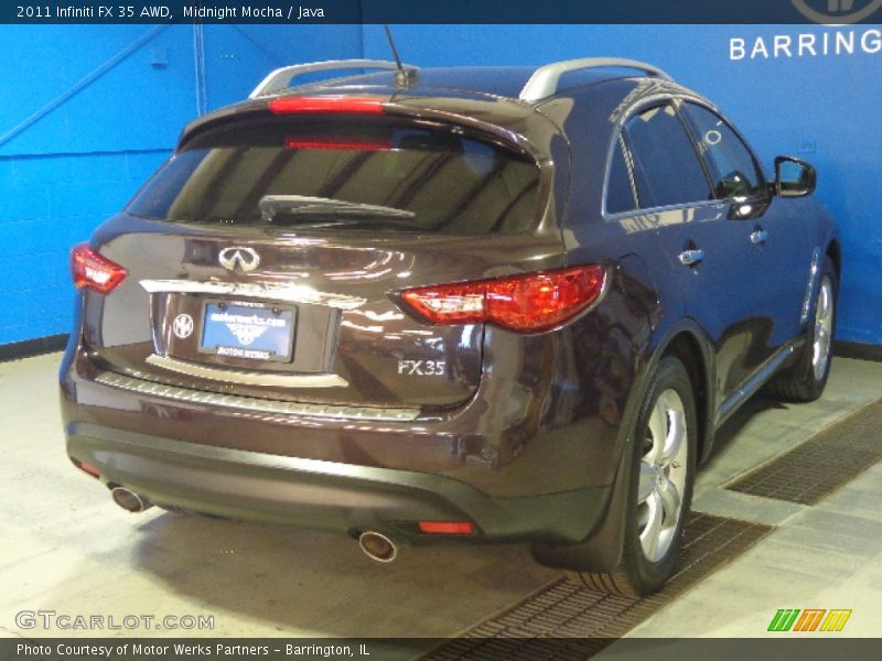 Midnight Mocha / Java 2011 Infiniti FX 35 AWD