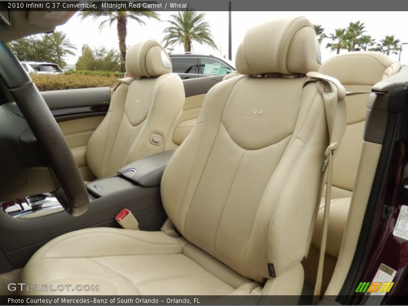 Midnight Red Garnet / Wheat 2010 Infiniti G 37 Convertible