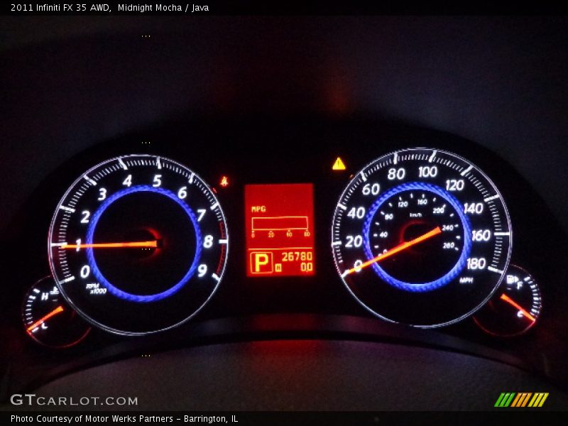 Midnight Mocha / Java 2011 Infiniti FX 35 AWD