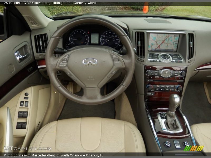 Midnight Red Garnet / Wheat 2010 Infiniti G 37 Convertible