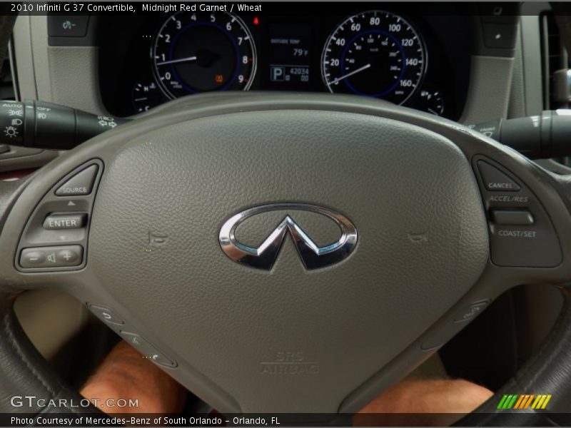 Midnight Red Garnet / Wheat 2010 Infiniti G 37 Convertible