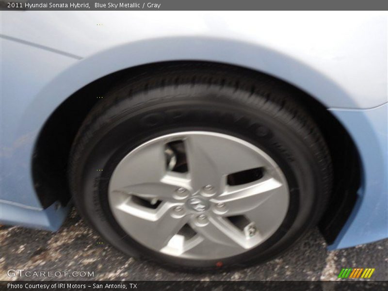Blue Sky Metallic / Gray 2011 Hyundai Sonata Hybrid