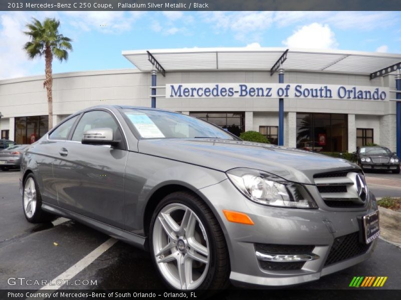 Palladium Silver Metallic / Black 2013 Mercedes-Benz C 250 Coupe