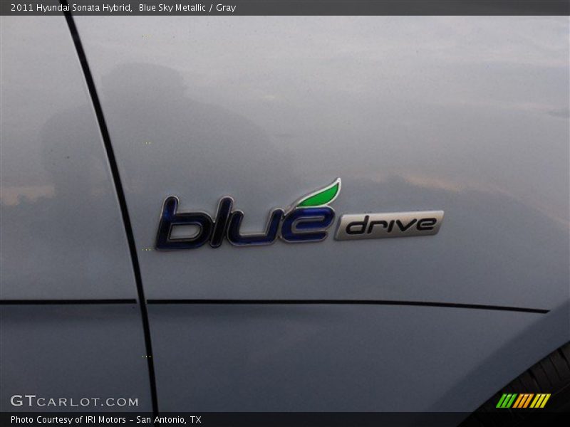 Blue Sky Metallic / Gray 2011 Hyundai Sonata Hybrid