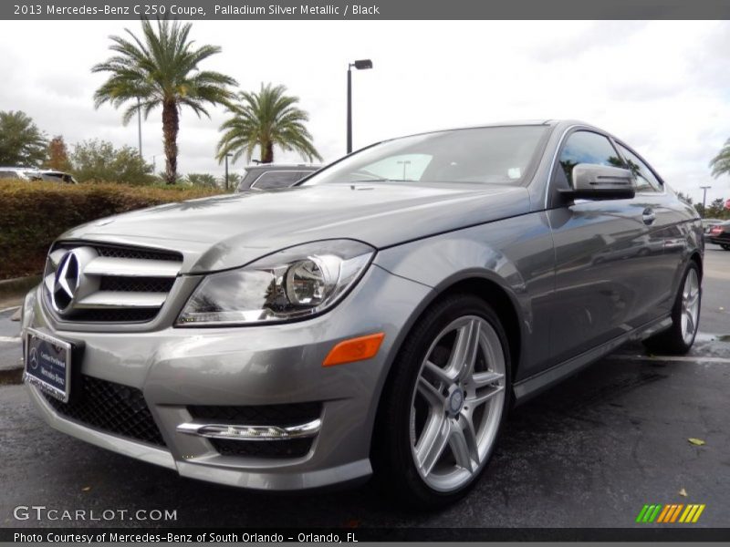 Palladium Silver Metallic / Black 2013 Mercedes-Benz C 250 Coupe