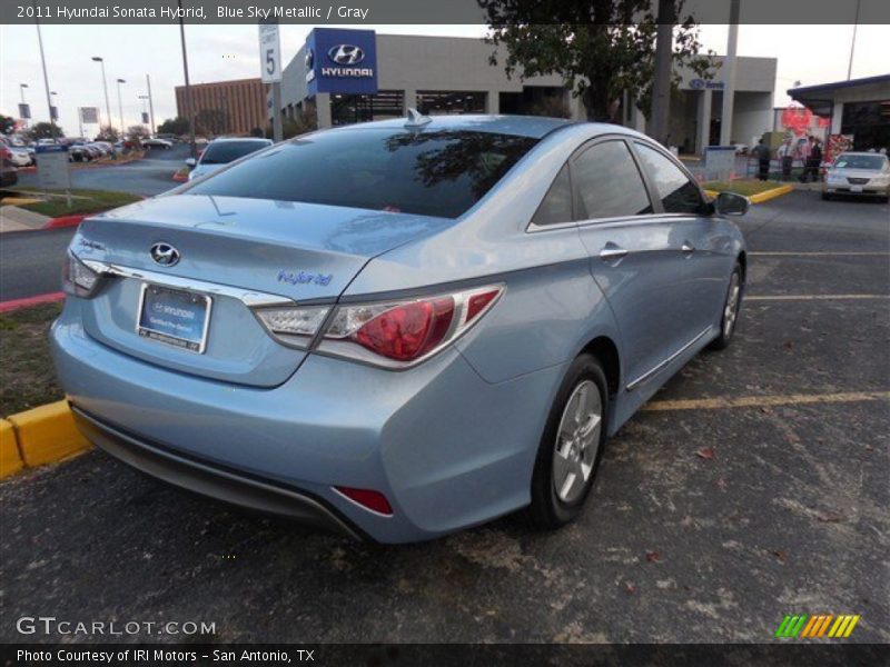 Blue Sky Metallic / Gray 2011 Hyundai Sonata Hybrid