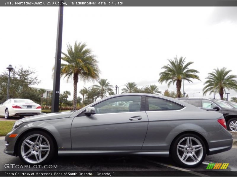 Palladium Silver Metallic / Black 2013 Mercedes-Benz C 250 Coupe